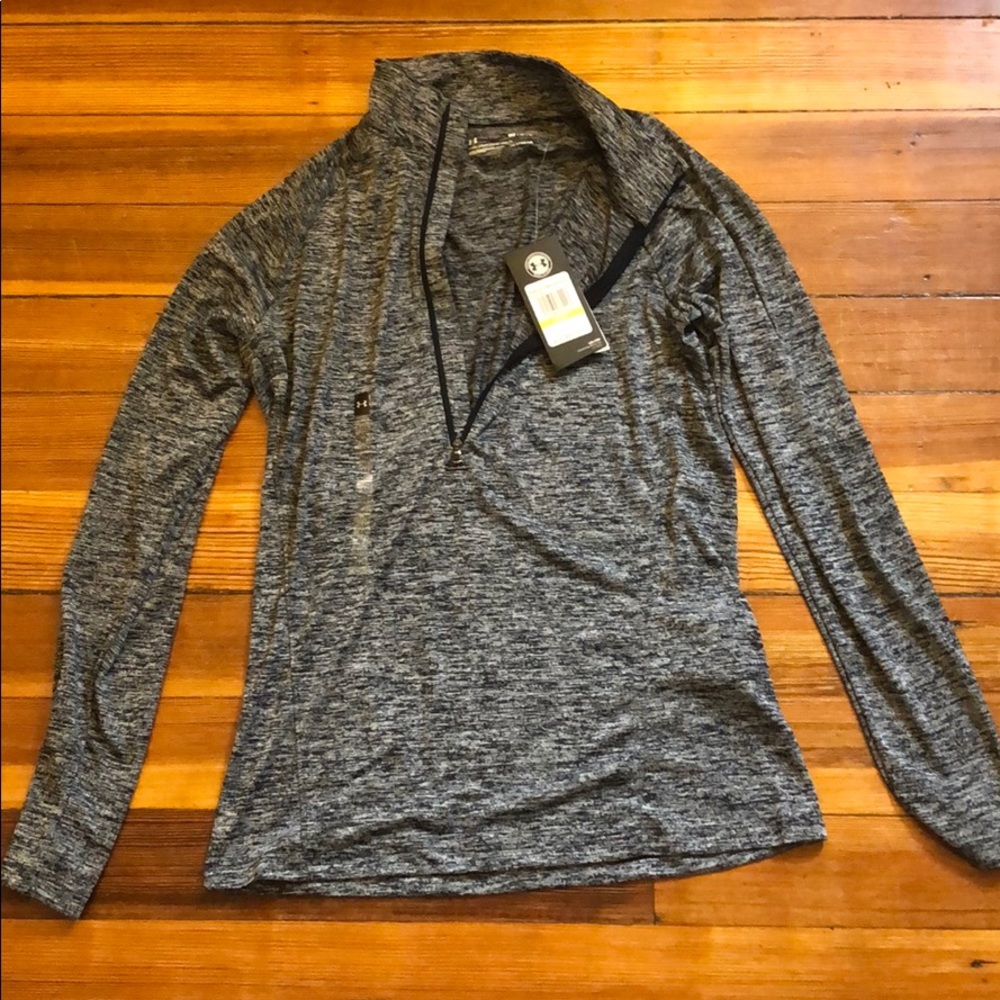 Under Armour grey 1/2 zip pullover- size M